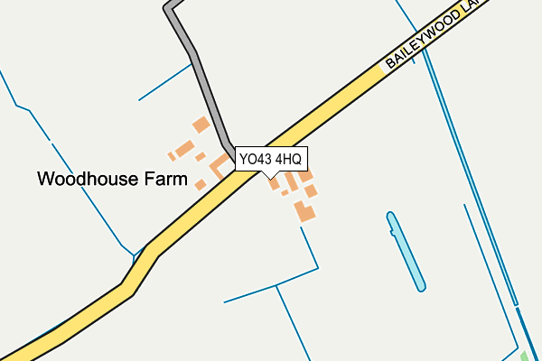 YO43 4HQ map - OS OpenMap – Local (Ordnance Survey) YO43 4HQ map - OS OpenMap – Local (Ordnance Survey)