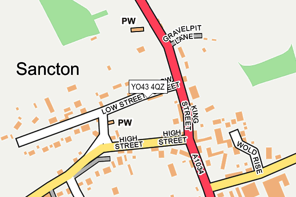 YO43 4QZ map - OS OpenMap – Local (Ordnance Survey)