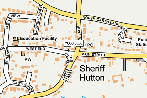 YO60 6QX map - OS OpenMap – Local (Ordnance Survey)