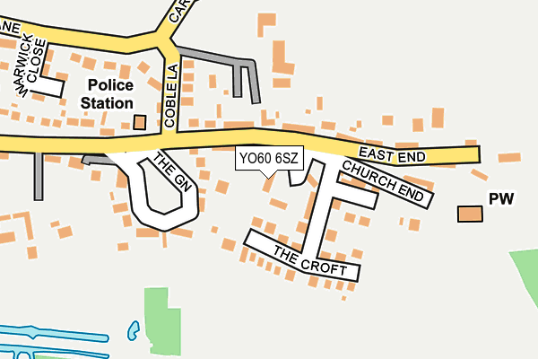 YO60 6SZ map - OS OpenMap – Local (Ordnance Survey)