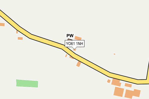 YO61 1NH map - OS OpenMap – Local (Ordnance Survey) YO61 1NH map - OS OpenMap – Local (Ordnance Survey)
