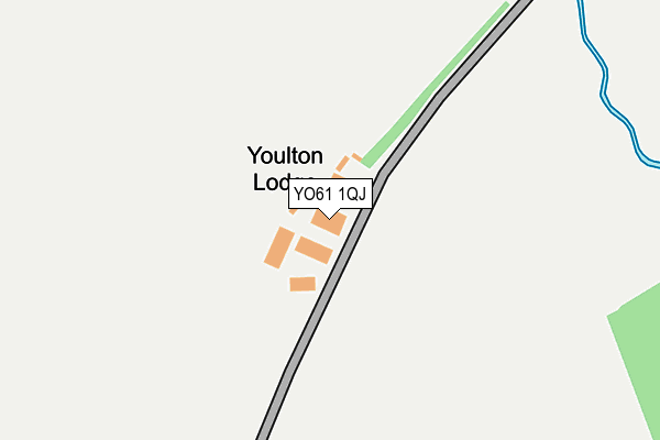 YO61 1QJ map - OS OpenMap – Local (Ordnance Survey)