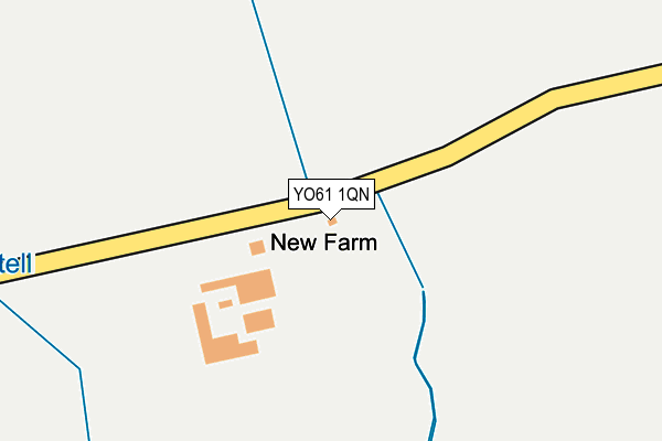 YO61 1QN map - OS OpenMap – Local (Ordnance Survey)