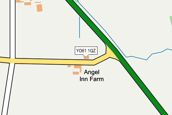 YO61 1QZ map - OS OpenMap – Local (Ordnance Survey)