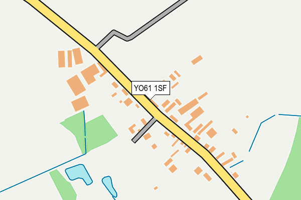 YO61 1SF map - OS OpenMap – Local (Ordnance Survey) YO61 1SF map - OS OpenMap – Local (Ordnance Survey)