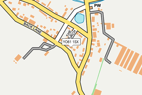 YO61 1SX map - OS OpenMap – Local (Ordnance Survey) YO61 1SX map - OS OpenMap – Local (Ordnance Survey)
