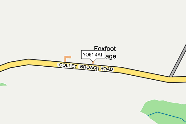 YO61 4AT map - OS OpenMap – Local (Ordnance Survey) YO61 4AT map - OS OpenMap – Local (Ordnance Survey)