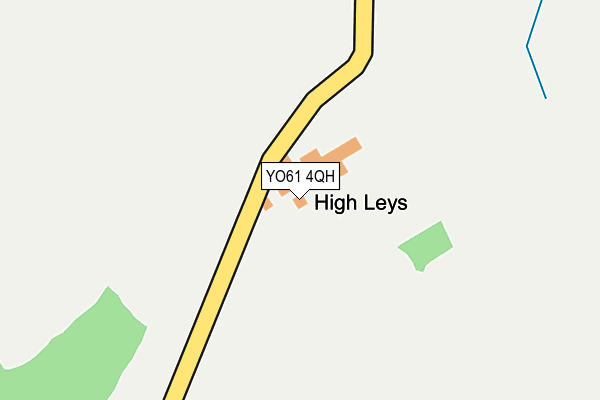 YO61 4QH map - OS OpenMap – Local (Ordnance Survey)