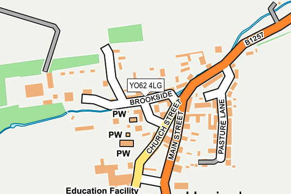 YO62 4LG map - OS OpenMap – Local (Ordnance Survey) YO62 4LG map - OS OpenMap – Local (Ordnance Survey)