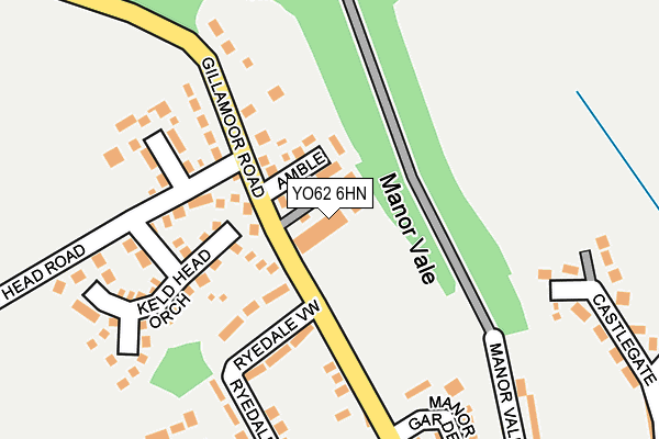 YO62 6HN map - OS OpenMap – Local (Ordnance Survey) YO62 6HN map - OS OpenMap – Local (Ordnance Survey)