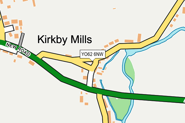 YO62 6NW map - OS OpenMap – Local (Ordnance Survey)