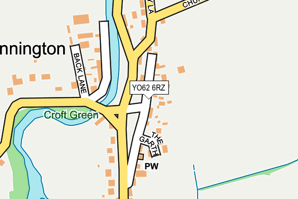 YO62 6RZ map - OS OpenMap – Local (Ordnance Survey)
