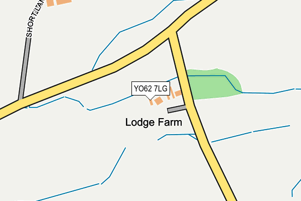 YO62 7LG map - OS OpenMap – Local (Ordnance Survey)