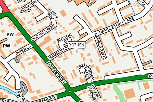 YO7 1EN map - OS OpenMap – Local (Ordnance Survey) YO7 1EN map - OS OpenMap – Local (Ordnance Survey)
