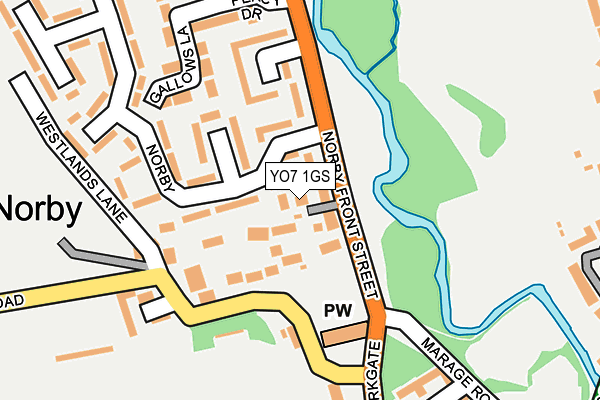 YO7 1GS map - OS OpenMap – Local (Ordnance Survey) YO7 1GS map - OS OpenMap – Local (Ordnance Survey)