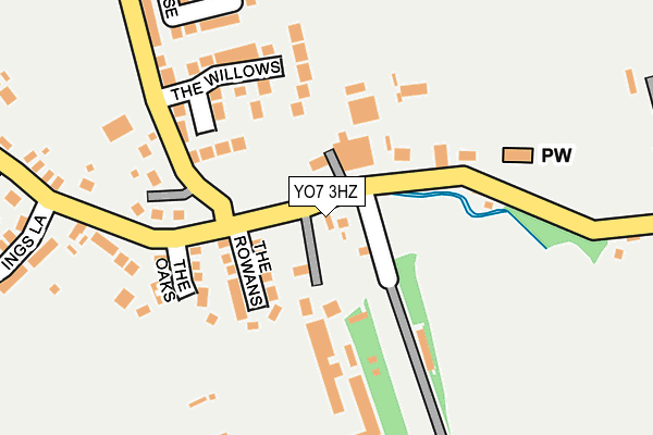 YO7 3HZ map - OS OpenMap – Local (Ordnance Survey) YO7 3HZ map - OS OpenMap – Local (Ordnance Survey)