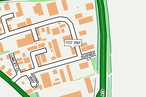 YO7 3NH map - OS OpenMap – Local (Ordnance Survey) YO7 3NH map - OS OpenMap – Local (Ordnance Survey)