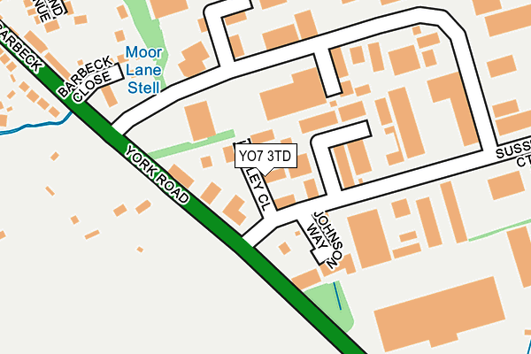 YO7 3TD map - OS OpenMap – Local (Ordnance Survey) YO7 3TD map - OS OpenMap – Local (Ordnance Survey)