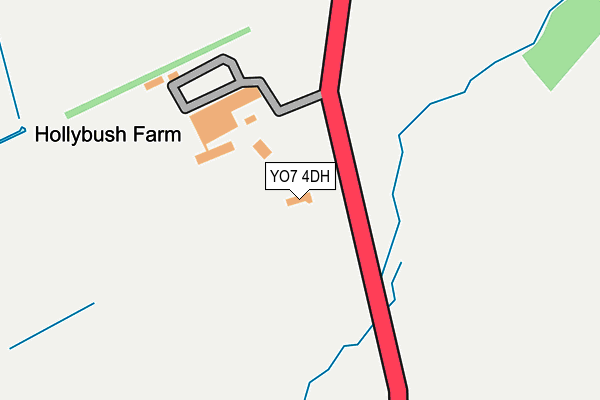 YO7 4DH map - OS OpenMap – Local (Ordnance Survey)
