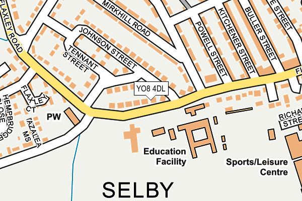 YO8 4DL map - OS OpenMap – Local (Ordnance Survey) YO8 4DL map - OS OpenMap – Local (Ordnance Survey)