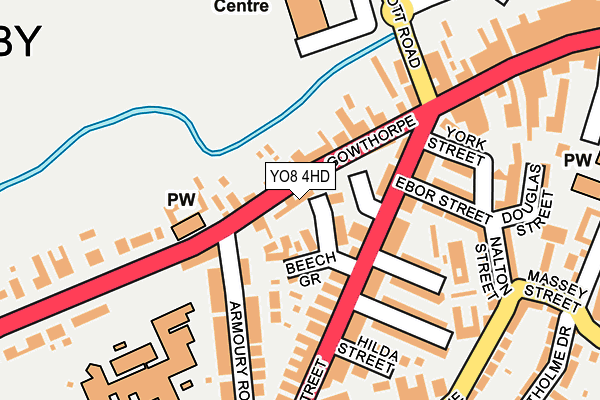 YO8 4HD map - OS OpenMap – Local (Ordnance Survey) YO8 4HD map - OS OpenMap – Local (Ordnance Survey)