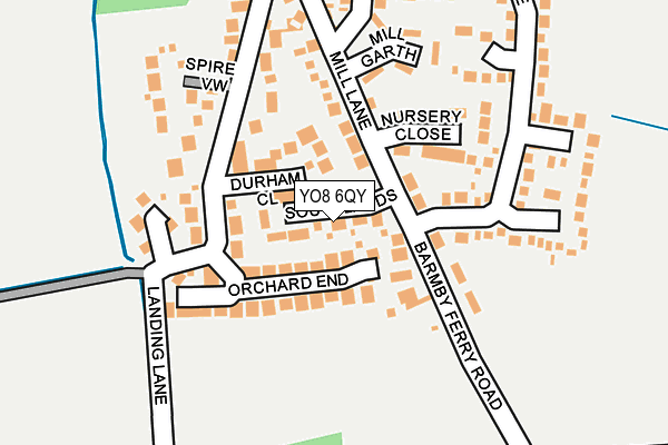YO8 6QY map - OS OpenMap – Local (Ordnance Survey)