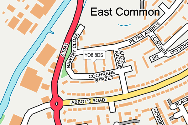 YO8 8DS map - OS OpenMap – Local (Ordnance Survey) YO8 8DS map - OS OpenMap – Local (Ordnance Survey)