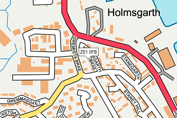 ZE1 0FB map - OS OpenMap – Local (Ordnance Survey) ZE1 0FB map - OS OpenMap – Local (Ordnance Survey)