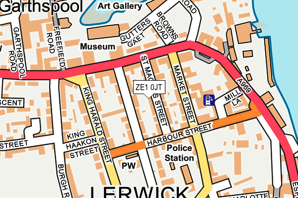ZE1 0JT map - OS OpenMap – Local (Ordnance Survey)