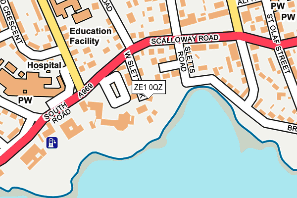 ZE1 0QZ map - OS OpenMap – Local (Ordnance Survey) ZE1 0QZ map - OS OpenMap – Local (Ordnance Survey)