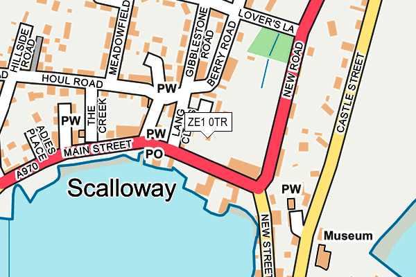 ZE1 0TR map - OS OpenMap – Local (Ordnance Survey) ZE1 0TR map - OS OpenMap – Local (Ordnance Survey)