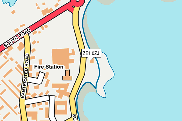 ZE1 0ZJ map - OS OpenMap – Local (Ordnance Survey)
