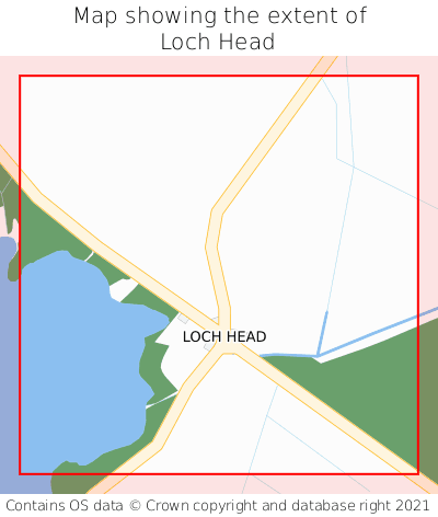 Map showing extent of Loch Head as bounding box