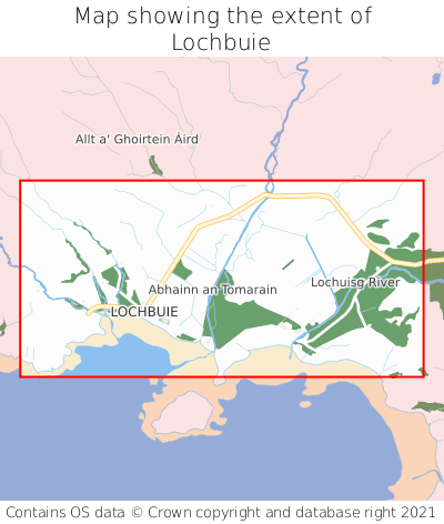 Map showing extent of Lochbuie as bounding box