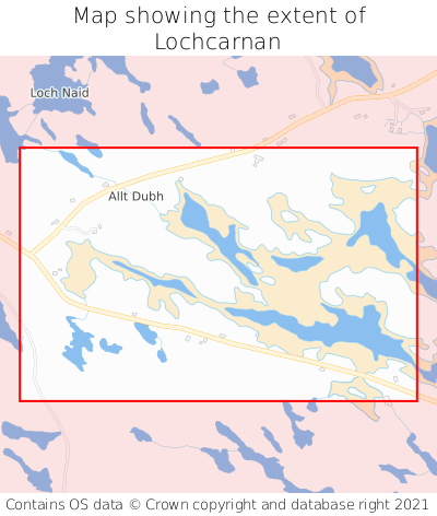 Map showing extent of Lochcarnan as bounding box