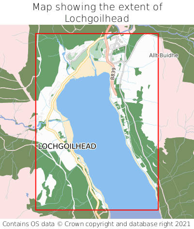 Map showing extent of Lochgoilhead as bounding box