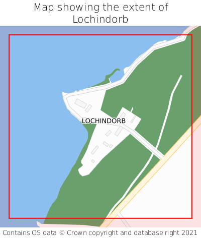 Map showing extent of Lochindorb as bounding box