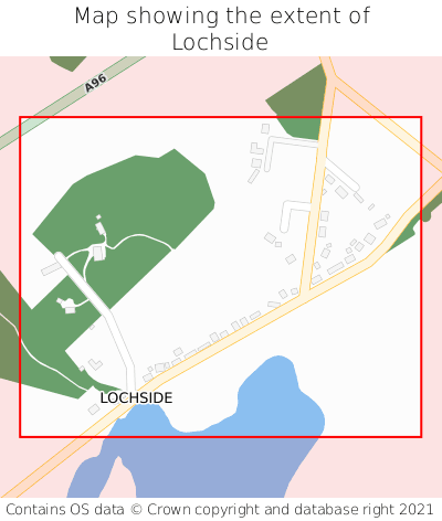 Map showing extent of Lochside as bounding box