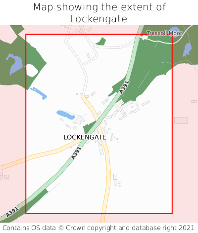 Map showing extent of Lockengate as bounding box
