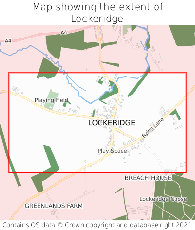 Map showing extent of Lockeridge as bounding box