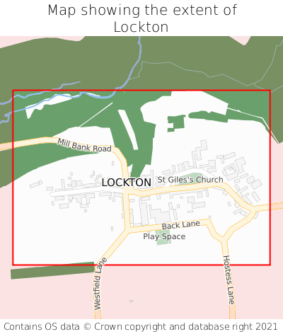 Map showing extent of Lockton as bounding box