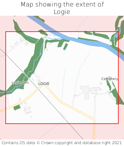 Map showing extent of Logie as bounding box