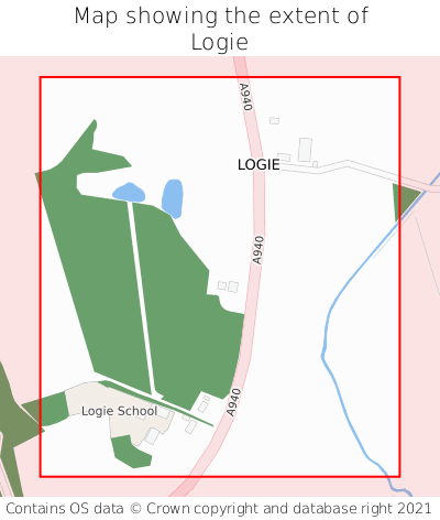 Map showing extent of Logie as bounding box