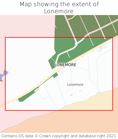 Map showing extent of Lonemore as bounding box
