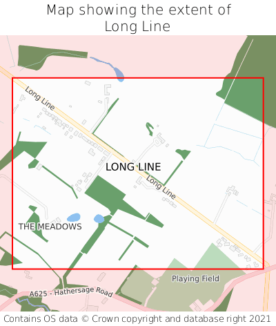 Map showing extent of Long Line as bounding box