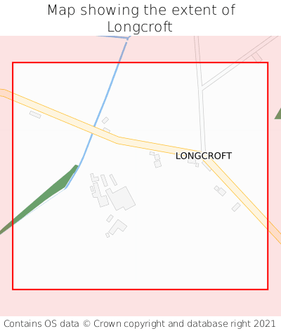 Map showing extent of Longcroft as bounding box
