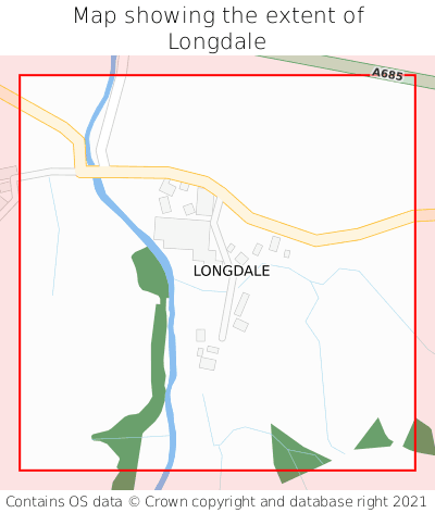 Map showing extent of Longdale as bounding box