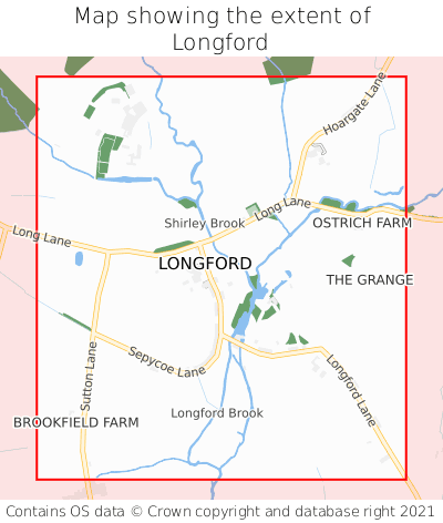 Map showing extent of Longford as bounding box