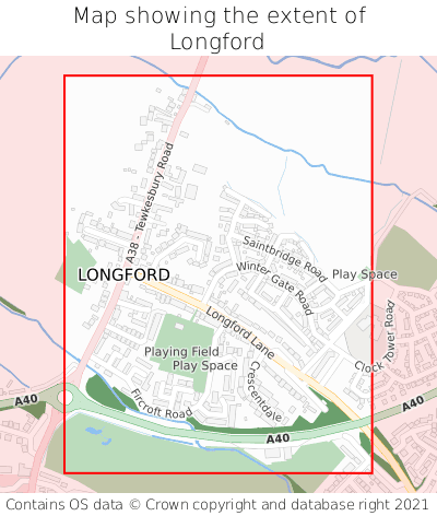 Map showing extent of Longford as bounding box