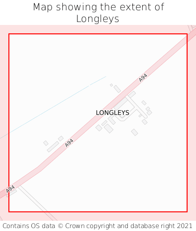 Map showing extent of Longleys as bounding box